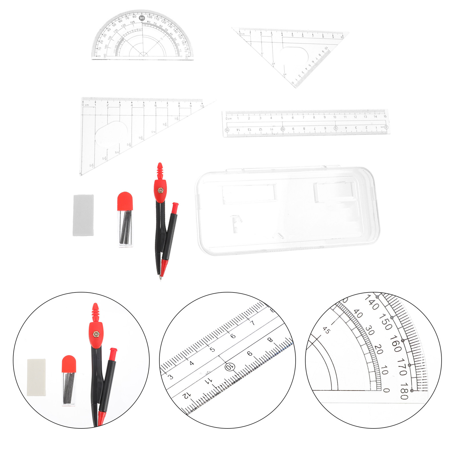 1 zestaw profesjonalnych metal – Math Geometry Set With Compass recenzja i cena
