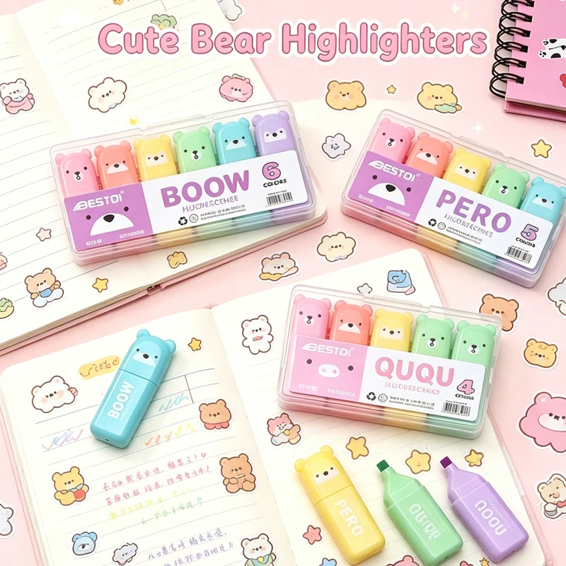 Zestaw kolorowych pisaków do p – Pastel Highlighter Set Double Ended recenzja i cena